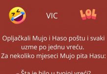 VIC DANA:Opljačkali Mujo i Haso poštu