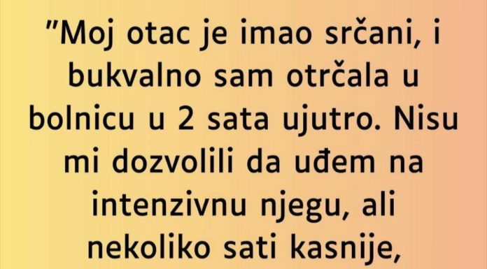 Kada je saznala ko je medicinska sestra zaledila se ….