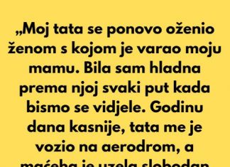„Bila sam u trećem razredu kada se tata oženio ženom s kojom je varao mamu- Tada je moja porodica….”