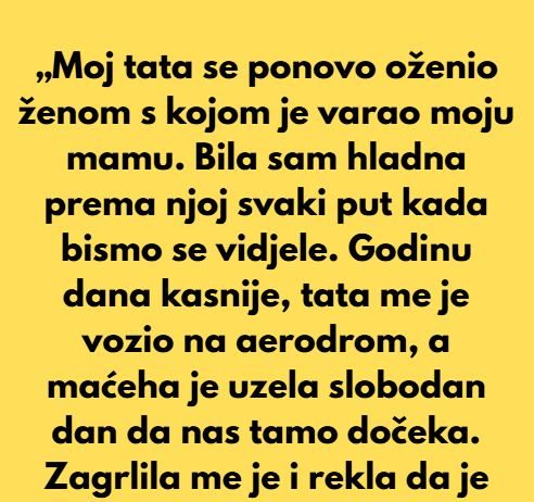 „Bila sam u trećem razredu kada se tata oženio ženom s kojom je varao mamu- Tada je moja porodica….”