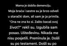 Rekli su da bacam život brinući o majci s demencijom …….