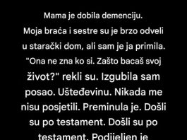 Rekli su da bacam život brinući o majci s demencijom …….