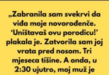 “Nisam dozvolila svekrvi da vidi moje novorodjence. Vristala i govorila mi: “Unistavas cijelu nasu porodicu…”