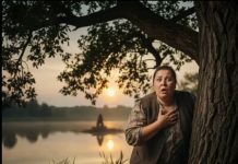 Na obali, videla je svog muža u društvu nekoliko drugih ljudi, ali nije bilo nikakvih znakova o planiranom rođendanskom iznenađenju.!!!!😲😲😲