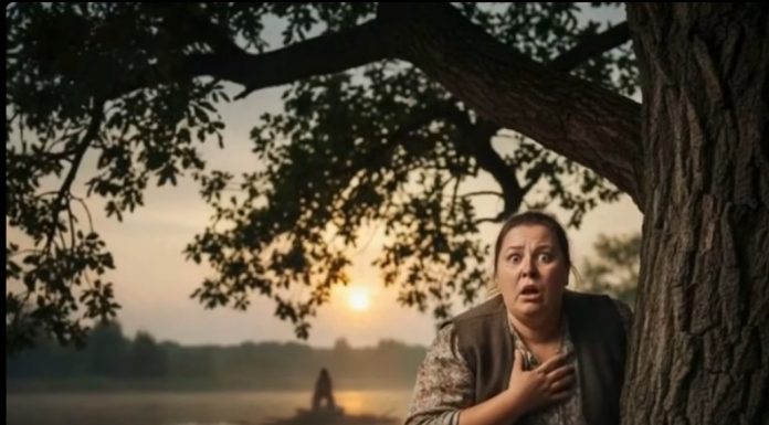 Na obali, videla je svog muža u društvu nekoliko drugih ljudi, ali nije bilo nikakvih znakova o planiranom rođendanskom iznenađenju.!!!!😲😲😲