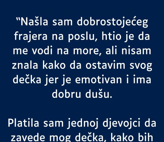 Našla sam dobrostojećeg frajera na poslu….