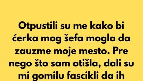 “Dobila sam otkaz da bi kćerka direktora zauzela moje mjesto – Slomila sam se, a onda…”