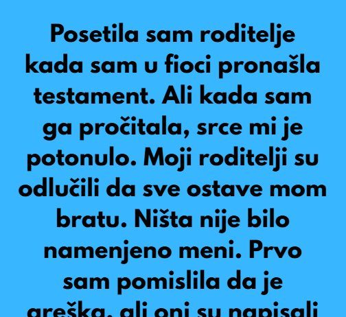 Moj zivot od trenutka kada sam pronasla testament vise nije isti!