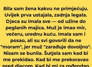 “Godinama sam šutjela. A onda sam otišla – bez poruke, bez pozdrava. I tad su me prvi put tražili.”