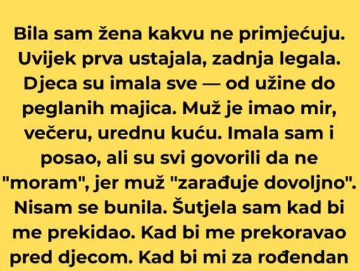 “Godinama sam šutjela. A onda sam otišla – bez poruke, bez pozdrava. I tad su me prvi put tražili.”