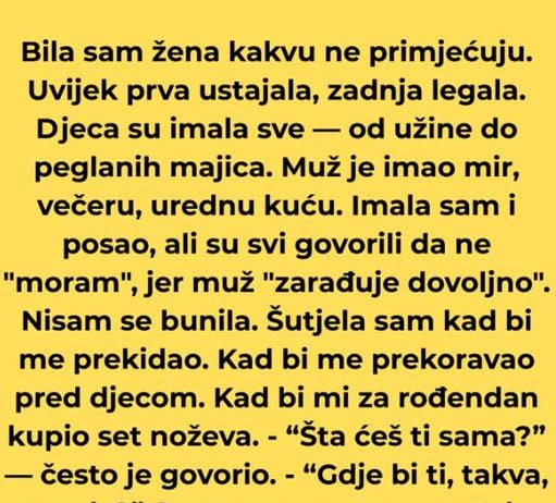 “Godinama sam šutjela. A onda sam otišla – bez poruke, bez pozdrava. I tad su me prvi put tražili.”