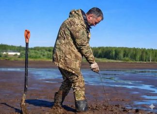Ribar izvukao žicu i iz blata izvukao predmet vrlo čudnog oblika: Kada je oprao pronalazak iz blata, šokirao se kad je shvatio o čemu se radi 😱😨