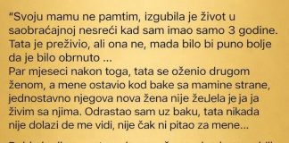 Svoju mamu ne pamtim, izgubila je život u saobraćajnoj nesreći kad sam imao samo 3 godine…”