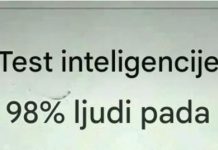 Test inteligencije 98% ljudi pada !!!!!