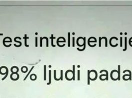 Test inteligencije 98% ljudi pada !!!!!
