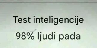 Test inteligencije 98% ljudi pada !!!!!