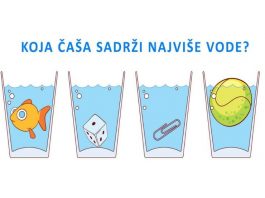 U kojoj čaši ima najviše vode? Samo ljudi sa najvišim IQ daju tačan odgovor za sekund