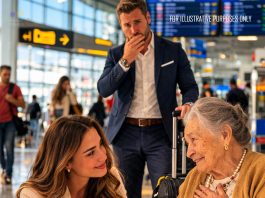 Kad je propustila let da bi pomogla nepoznatoj starici, nije znala da je njen sin milioner sve posmatrao. Mesece kasnije, iznenađenje je promenilo tok njenog života zauvek