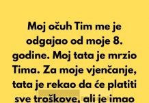 Zamolila sam svog očuha da ne prisustvuje mom vjenčanju kako bih udovoljila svom ocu.