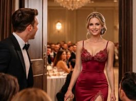 Moj muž je zapalio moju jedinu pristojnu haljinu kako ne bih mogla prisustvovati njegovoj promociji. Nazvao me je ‘sramotom’. Ali kada su se velika vrata balske dvorane otvorila, pojavila sam se na način koji nikada nije očekivao — i te noći njegov svijet se potpuno raspao.