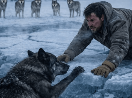 Jedan čovek je spasio trudnu vučicu koja je tonula u ledenu vodu, ali nije mogao ni da zamisli kakva će noćna mora ovaj čin dobrote postati za njega… 😱😲