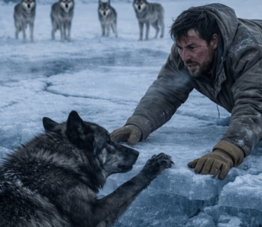 Jedan čovek je spasio trudnu vučicu koja je tonula u ledenu vodu, ali nije mogao ni da zamisli kakva će noćna mora ovaj čin dobrote postati za njega… 😱😲