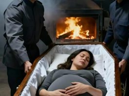 Kroz staklo krematorija primijetio je blagi potres trbuha svoje trudne supruge. Na trenutak je pomislio da je to samo iluzija boli, ali pokret se ponovio – jasno, očito. Ono što se zatim dogodilo šokiralo je sve.