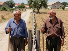 Trideset godina nisam progovorio ni riječ sa komšijom zbog pola metra zemlje — a onda sam se jednog dana srušio u njivi i osoba koja se pojavila kada mi je bilo najpotrebnije bio je baš on.