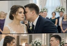 Na dan vjenčanja, dok je stajao pored mene pred oltarom, mladoženja se nagnuo i šapnuo: „Tvoja porodica je bankrotirala. Sada mi više nisi potrebna.“ Ali nije ni slutio da ću se samo mirno nasmiješiti, uzeti mikrofon i izgovoriti samo dvije riječi — nakon kojih su se svim gostima sledile vene od šoka… 😲😲😲