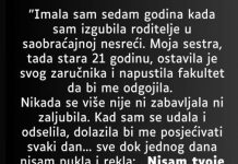 “Imala sam sedam godina kada sam izgubila roditelje…”