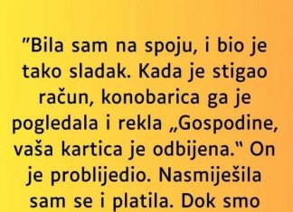 “Bila sam na spoju, i bio je tako sladak…”