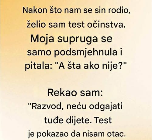 Krah porodice: Test koji je promenio sve !!!