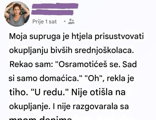Jedna rečenica koju sam izgovorio skoro je uništila naš odnos …