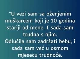 U vezi sam sa oženjenim muškarcem ….