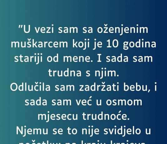 U vezi sam sa oženjenim muškarcem ….