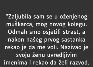 Zaljubila sam se u oženjenog muškarca…