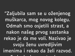 “Zaljubila sam se u oženjenog muškarca…”