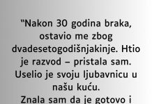 Nakon 30 godina braka, ostavio me zbog dvadesetogodišnjakinje …