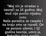 “Moj sin je stradao u nesreći sa 16 godina…”