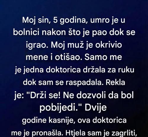 “Moj sin, 5 godina, umro je u bolnici nakon što je…”
