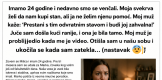 „Moja kontrol-frik svekrva vodi naš brak, a moj muž joj to dozvoljava.“