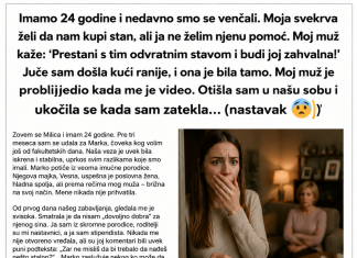 „Moja kontrol-frik svekrva vodi naš brak, a moj muž joj to dozvoljava.“