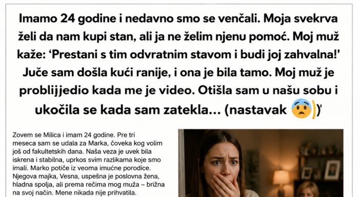 „Moja kontrol-frik svekrva vodi naš brak, a moj muž joj to dozvoljava.“