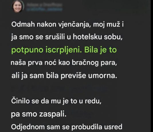 Odmah nakon venćanja…