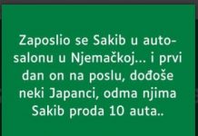 U Njemačkoj je Sakib nedavno postao član jednog auto salona