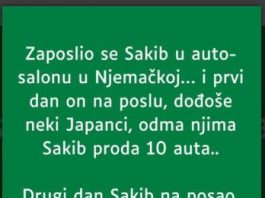 U Njemačkoj je Sakib nedavno postao član jednog auto salona