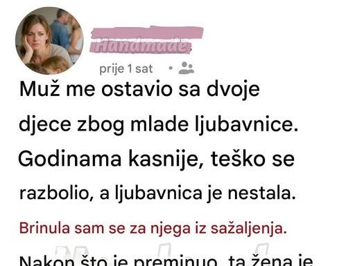 Moj muž me ostavio radi mlade ljubavnice….