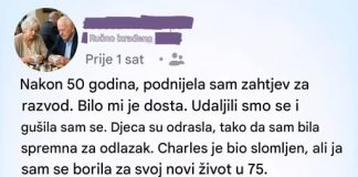 Nakon 50 godina podnjela sam zahtjev za razvod….