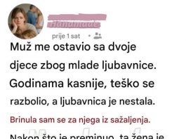 Muž me ostavio sa dvoje dece zbog ljubavnice…