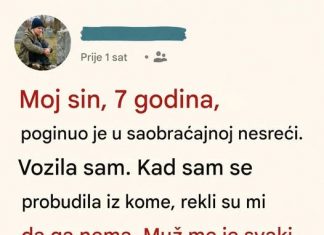 Moj sin 7 godina poginuo je u saobraćajnoj nesreći…Vozila sam…
